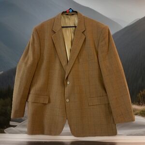 Fortini Italian Collezione Men 50R Brown Blazer Jacket Superfine Virgin Wool